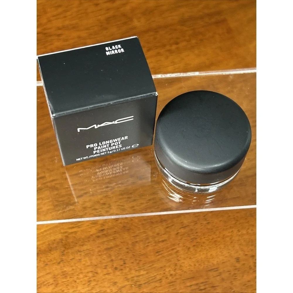 MAC M·A·C PRO LONGWEAR PAINT POT in BLACK MIRROR 0.17oz NEW BOXED AUTHENTIC